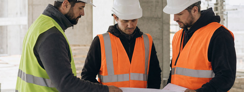 Operai in cantiere con Pi.M.U.S.